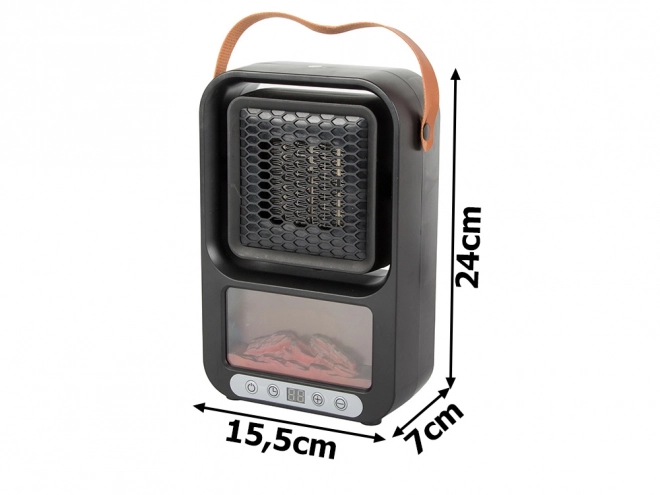 Elektrische kachel met verlichte imitatie open haard