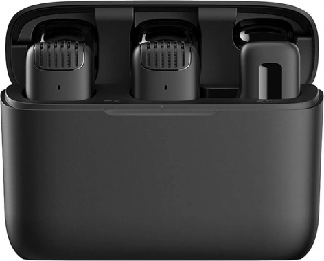 Draadloze dasspeldmicrofoons APEXEL APL-MIC008 met oplaadcase (USB‑C), 2 stuks