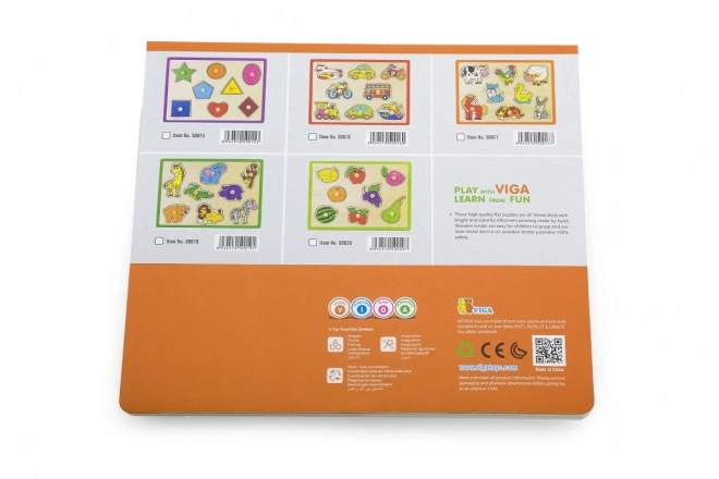 Houten inlegpuzzel - fruit