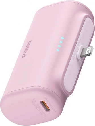 Baseus compacte powerbank 5000 mAh 20 W roze