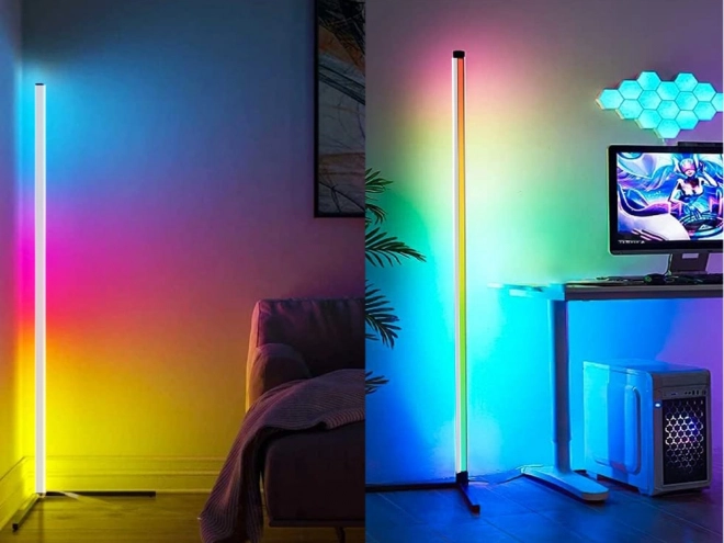 Hoek RGB LED lamp met afstandsbediening en app