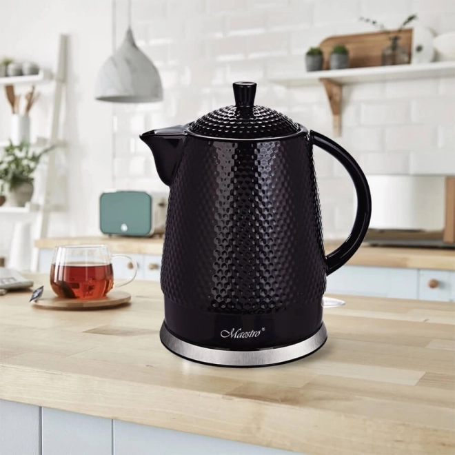 Elektrische waterkoker Maestro 1,5l zwart