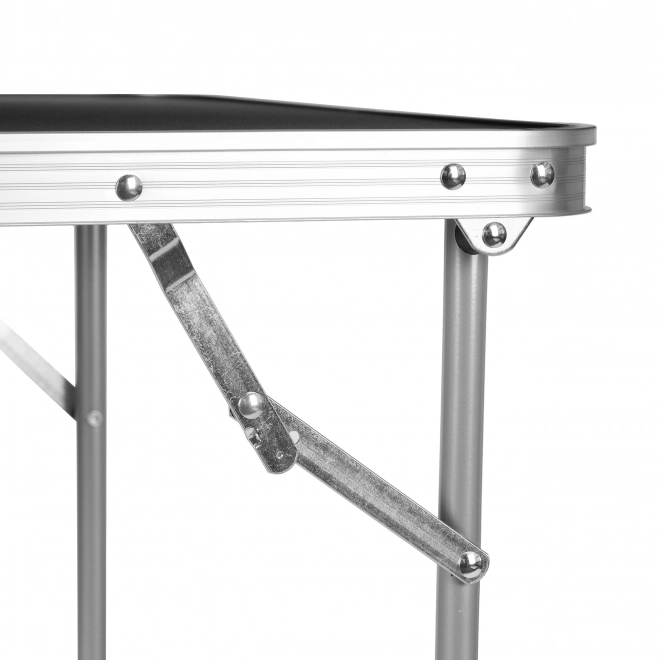 Toeristische tafel opvouwbare picknicktafel blad 80x60 cm zwart