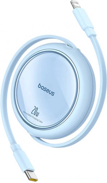 Inschuifbare oplaadkabel Baseus Free2Pull USB‑C naar Lightning 20W blauw