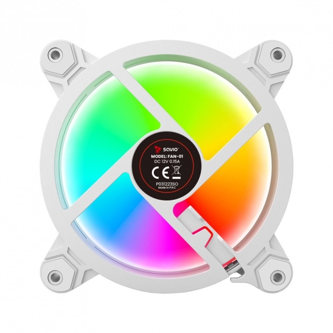 FAN-01 Wit 4-pack 120mm ARGB ventilator inclusief controller en afstandsbediening