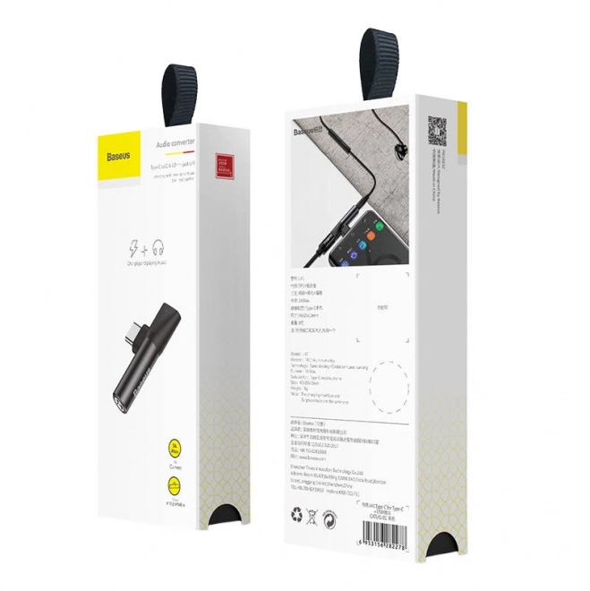 Audio-adapter USB-C naar mini-jack 3,5 mm USB-C (zwart)