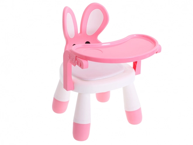 Kinder eetstoel - roze