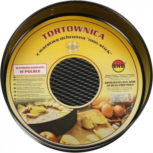 Taartvorm met afneembare rand 24 cm zwart