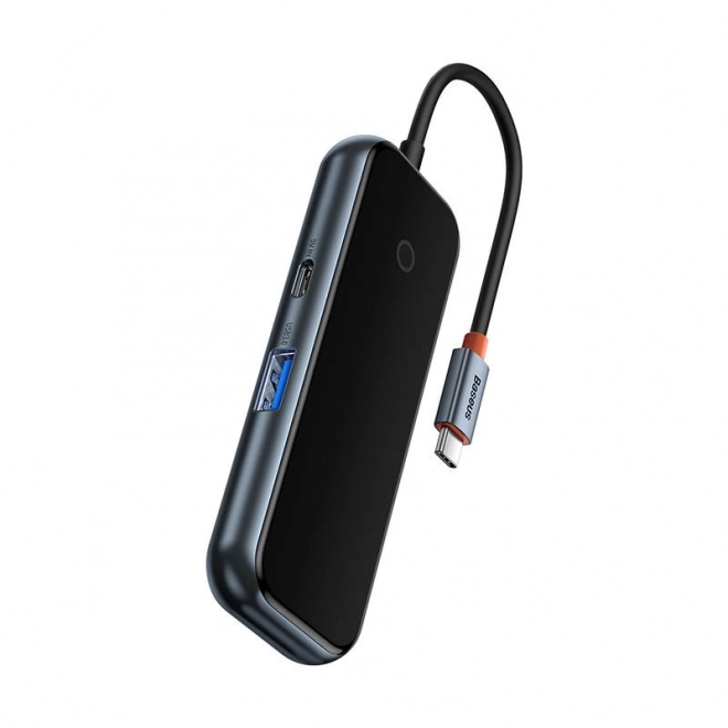 Baseus Hub USB-C naar 4x USB 3.0 donkergrijs