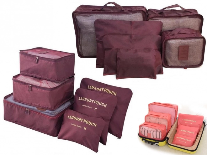 Reisorganizers voor een waskoffer in net x6