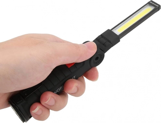 Magnetische werkplaatslamp Magnese met USB opvouwbare handgreep 5v1