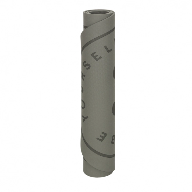 Fitnessmat voor yoga en springen, grijs, 125x61,5x0,6 cm