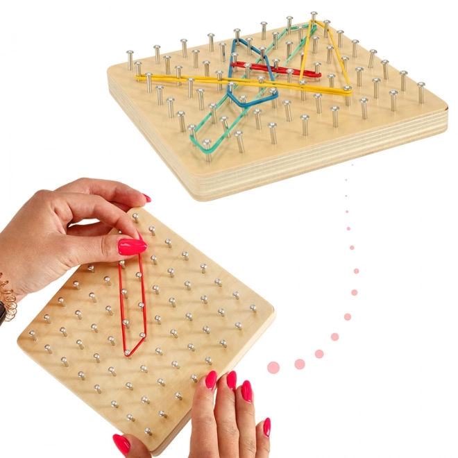 Houten bord Geoboard