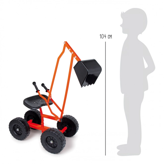 Kleine Voet Graafmachine met Wielen