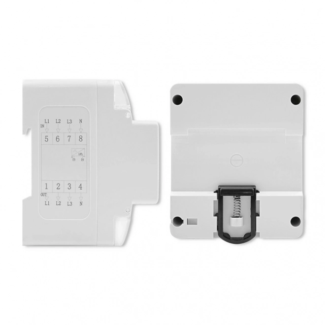 Drietraps elektronische elektriciteitsmeter | DIN-rail | 400V | LCD | 4P