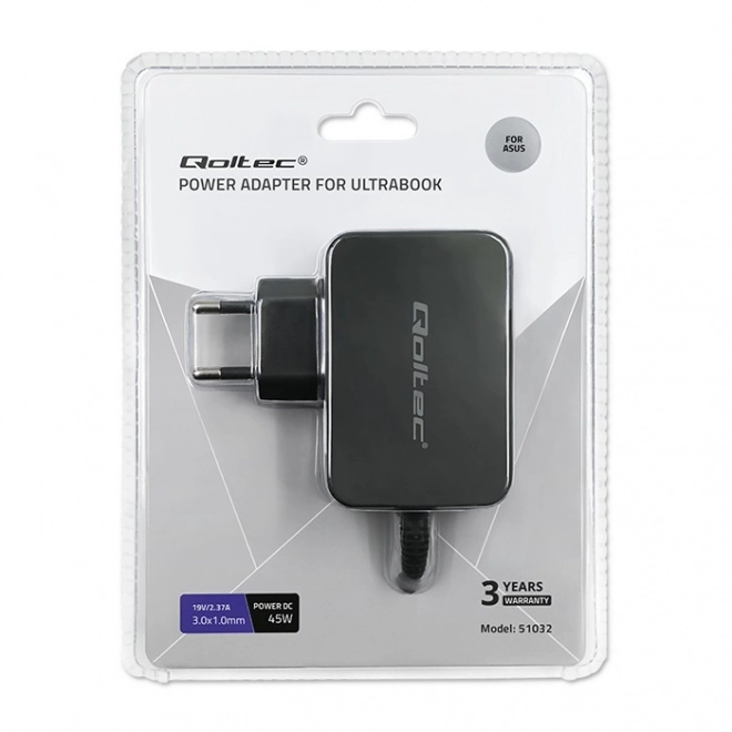 Oplader Qoltec voor Asus laptops 45W