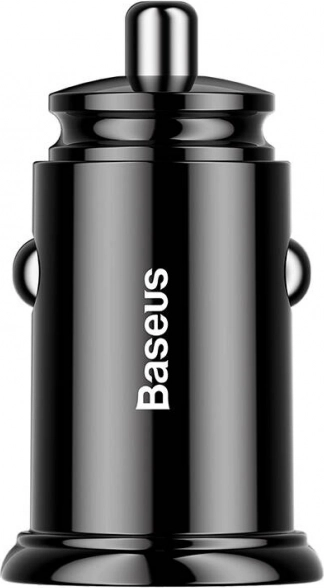 Autolader Baseus 2x USB QC3.0 30W zwart