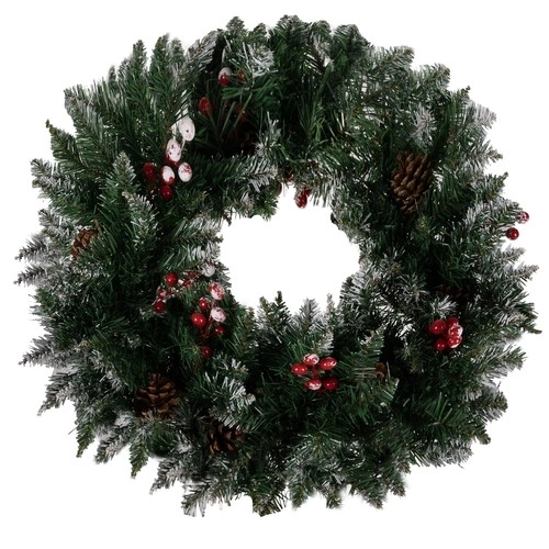Ruhhy besneeuwde kerstguirlande 22302