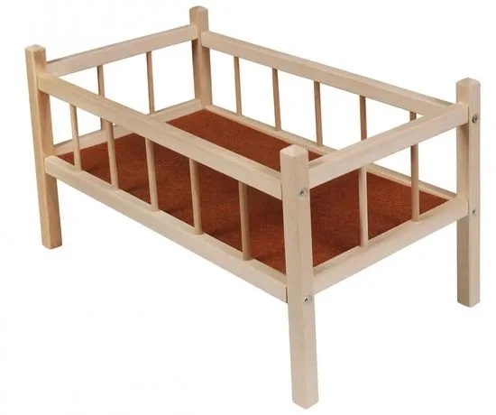 Houten poppenbed