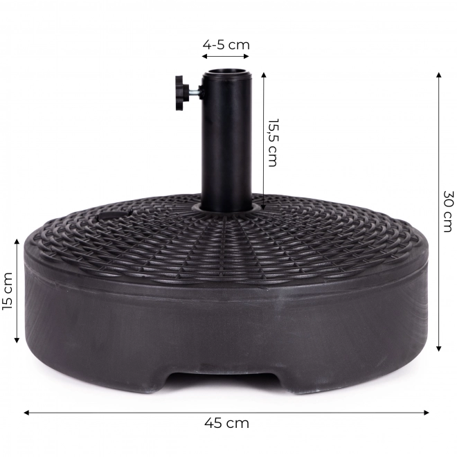 Parasolstandaard voor in de tuin met wateropslag 22L MultiGarden