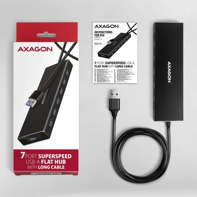 USB Hub 7-Poorts AXAGON HUE-F7A