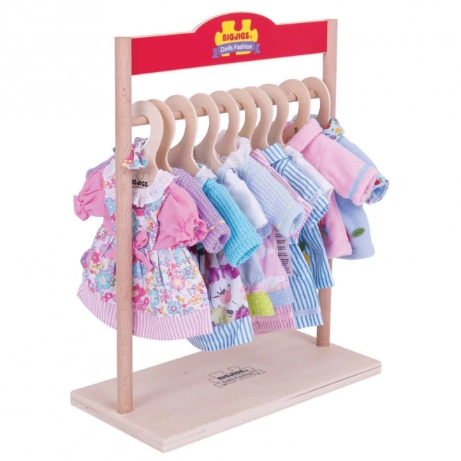 Bigjigs Toys Kledingrek voor poppen
