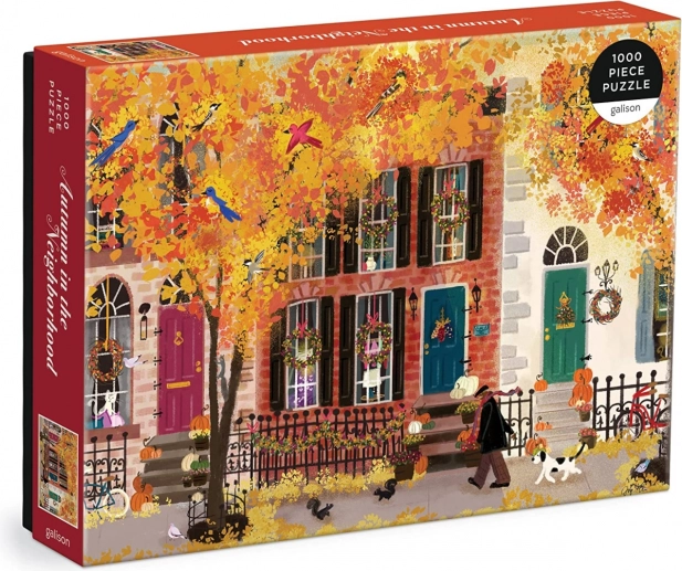 Puzzel GALISON Herfst in de buurt – 1000 stukjes