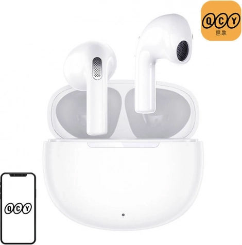 true wireless oordopjes qcy t20 ailypods wit
