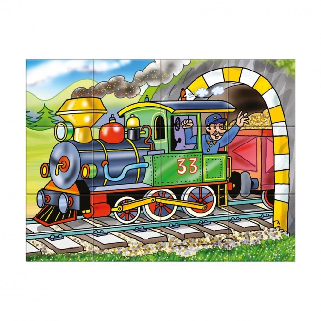 Kinderen Prentenblokjes met Thema Trein