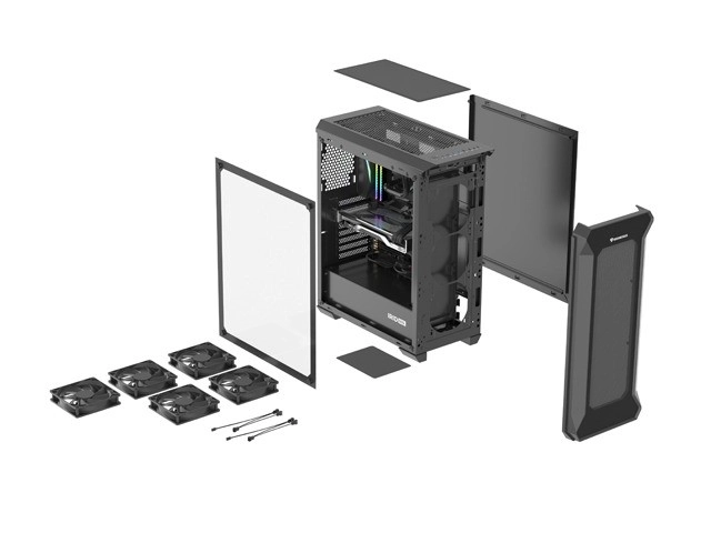 Kast Genesis Irid 505F met raam USB 3.0