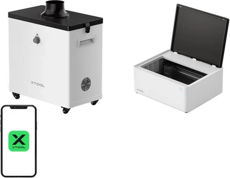 Lasergraveerder en snijplotter 2-in-1 xTool M1 10W – basisset met rookzuiveraar