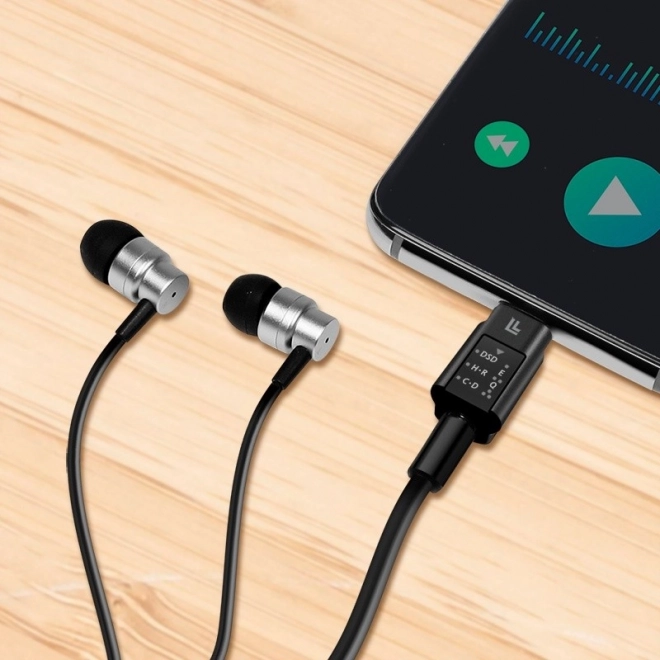 Audio-adapter USB-C/M naar 3,5 mm/F met DAC en EQ