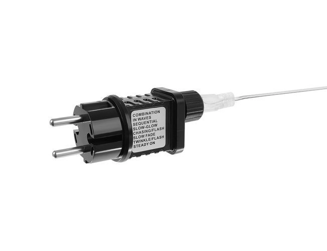 LED gekleurde gordijn met sterretjes - 2,5 m, 108 LED