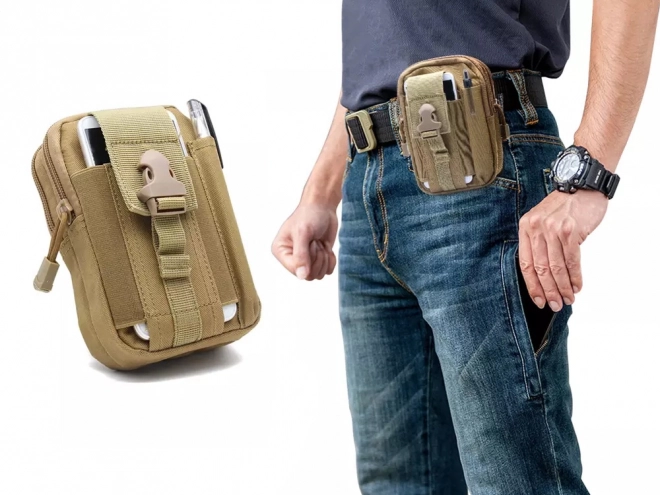 Tactische heuptas - beige