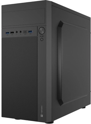 Natec Helix microATX mini‑tower met USB‑C, zwart