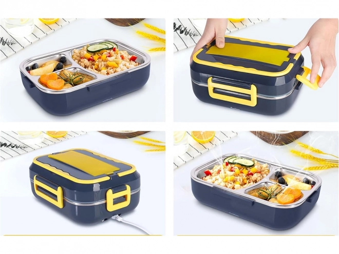 Elektrische verwarmde lunchbox voor werkauto