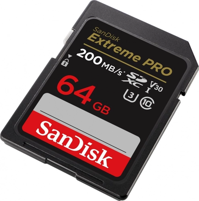 Geheugenkaart SANDISK EXTREME PRO SDXC 64GB 200/90 MB/s UHS-I U3 (SDSDXXU-064G-GN4IN)