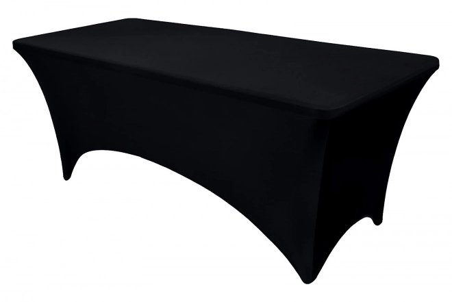 Universele elastische tafelkleed voor catering 180 cm zwart MultiGarden