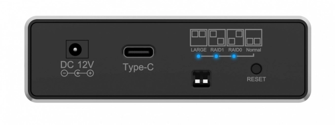 Externe Raid-behuizing IB-RD2253-C31 voor 2,5 SATA HDD naar USB 3.2 Gen 2, RAID 0,1, ENKELE, GROTE