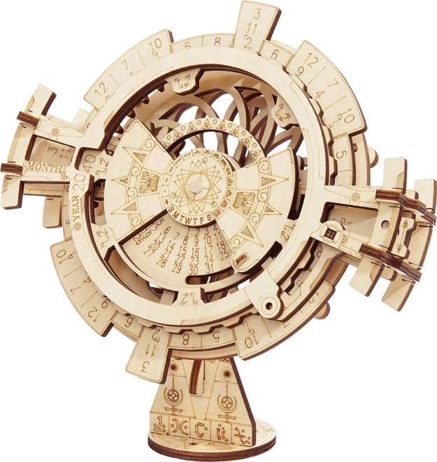 Houten mechanische puzzel - Tafelkalender ROKR