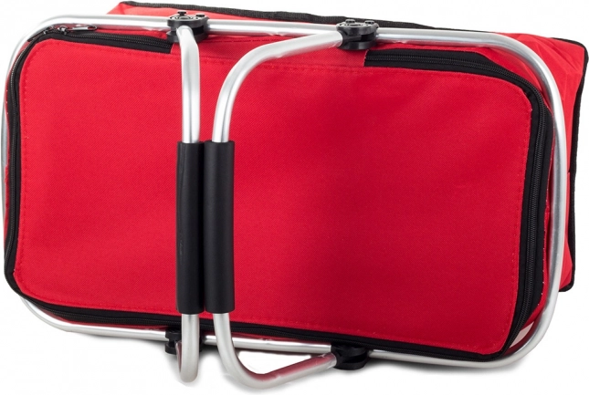 Opvouwbare thermische picknickmand – rood