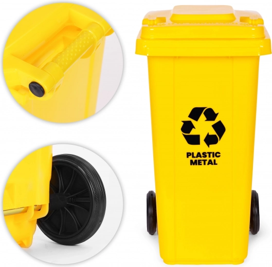 Rubberen wielen op metalen as voor eenvoudig verplaatsen