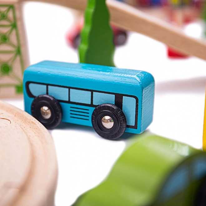 Bigjigs Rail Houten Treinbaan Bergroute 112 stuks
