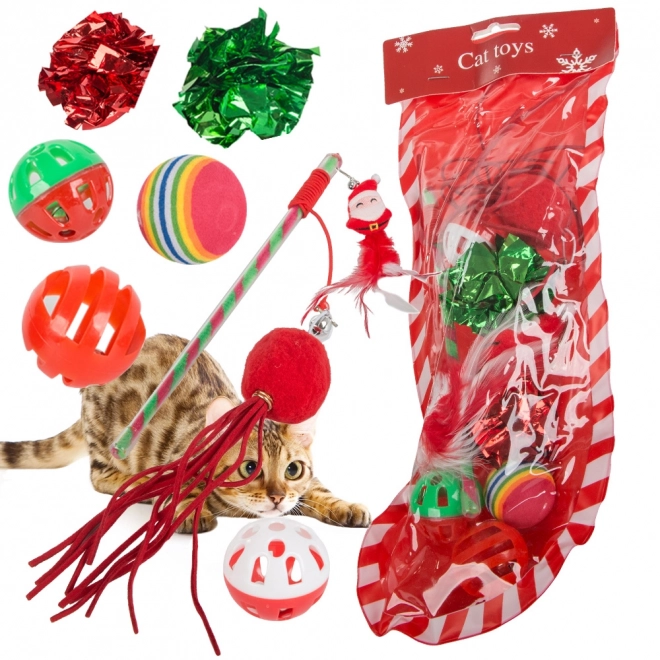 Kerstspeelgoedset voor katten