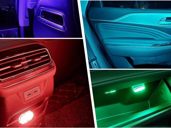 LED RGB interieur verlichting voor auto - draadloos accessoire