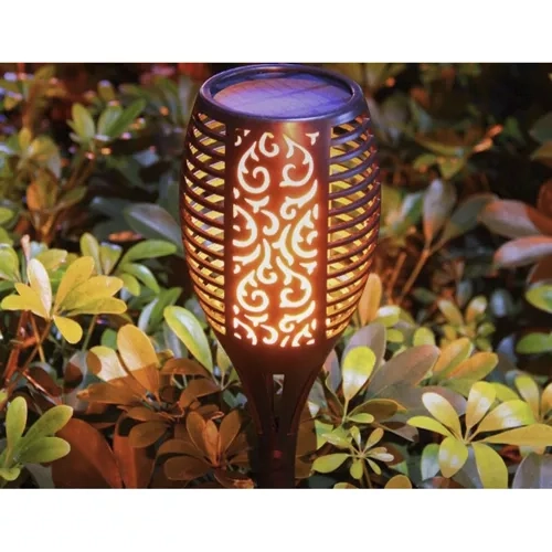 Zonne tuinlamp met effect van brandende vlam