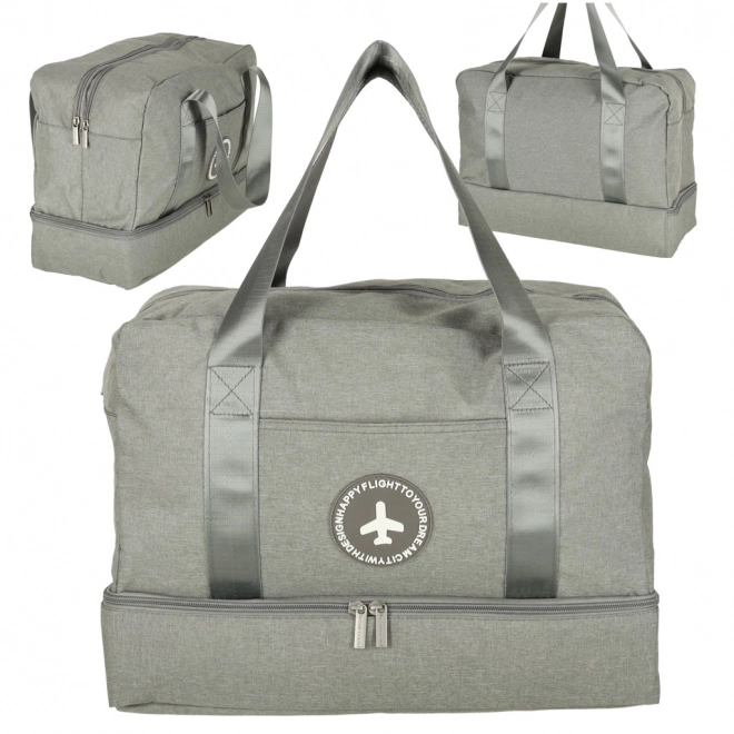 Reistas voor handbagage 39 x 18 x 30 cm grijs