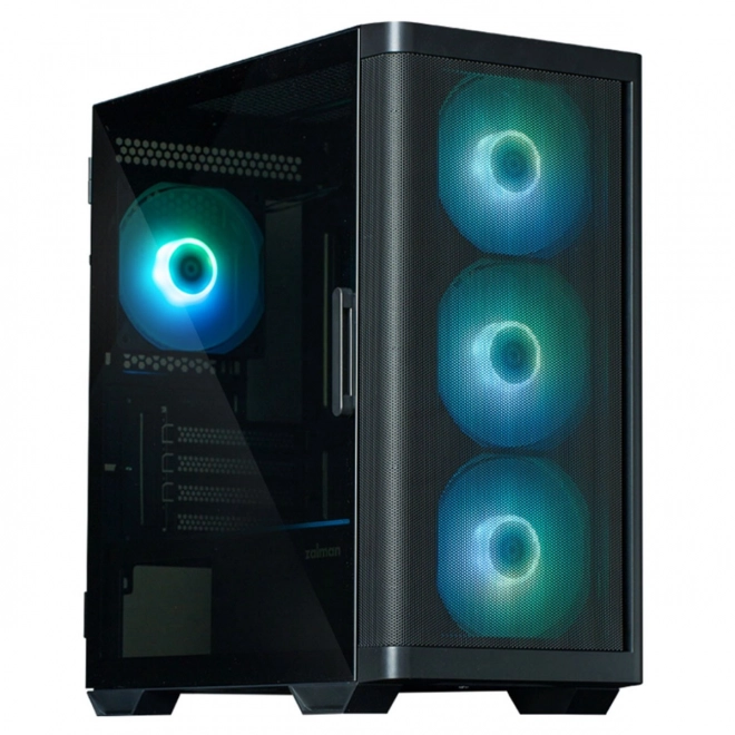 Computerbehuizing M4 zwart mATX Mini Tower 4 ARGB-ventilatoren