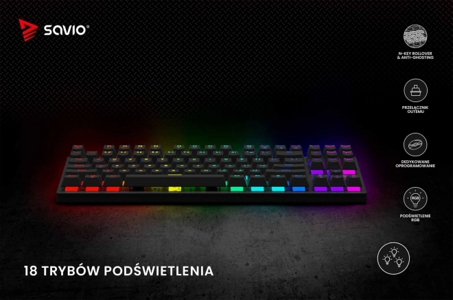 Mechanisch toetsenbord Savio Tempest X2 RGB Outemu Brown