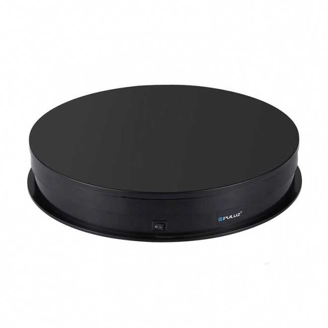 Elektrische draaiplateau Puluz met display 30 cm USB zwart